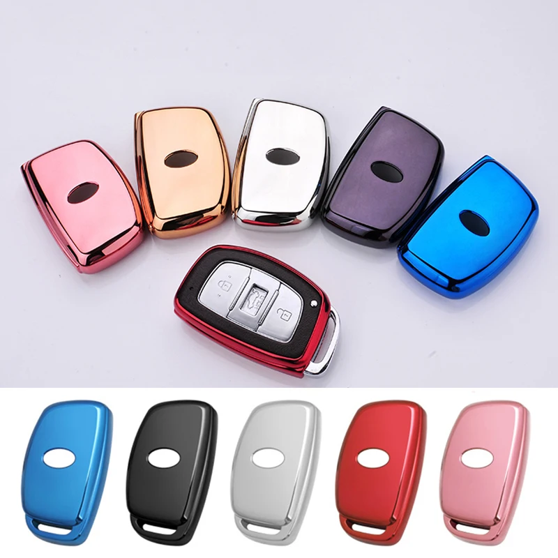 

Car Styling Soft TPU Car Remote Key Cover Fit For Hyundai Creta Ix25 IX35 Avante Mistra Key Case Car Shell Car Accessories