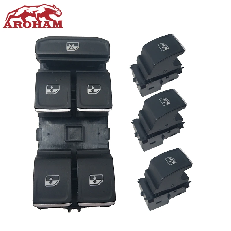 Переключатель Стеклоподъемника для Volkswagen VW Golf Mk7 Passat B8 Tiguan Touran OE: 5G0959857A 5G0959855