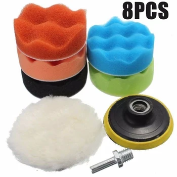 

Wave Car Sponge Kit Foam Pad Reuseable Body Polishing Waxing Buffing Accessory Care