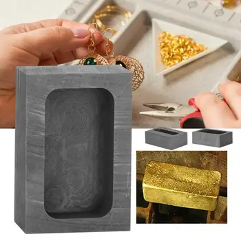 

55x37x20mm High Purity Graphite Mold Jewelry Casting Melting Mold Jewelry Making Tool Graphite Smelting Ingot for Jeweler