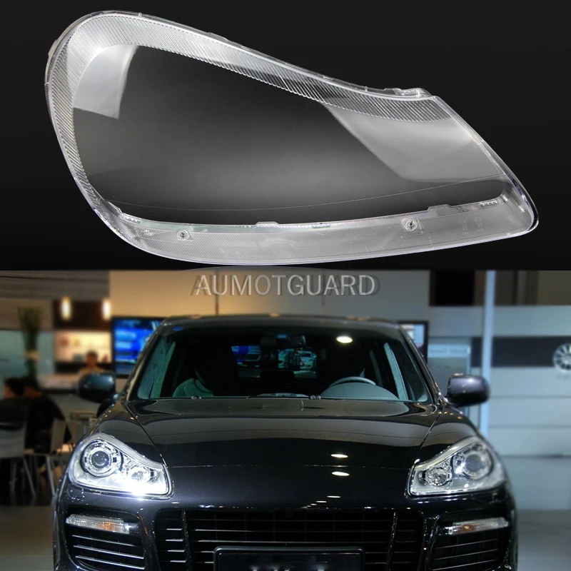 

New Headlamp Cover For Porsche Cayenne 2007 2008 2009 2010 Headlamp Lens Car Headlight Cover Replacement Clear Auto Shell Cover