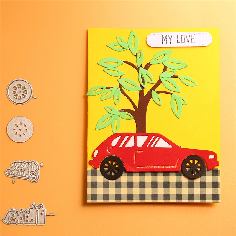 Eastshape Car Christmas Tree Dies Metal Cutting New 2019 for Card Making Scrapbooking Embossing Cuts Craft | Дом и сад