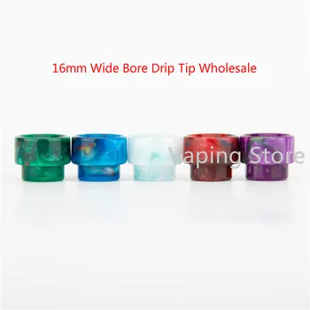 

10PCS Wholesale 16mm Wide Bore Resin Epoxy Ehpro Kelpie RTA/DEJAVU DJV RDTA/Hellbeast Hybird/Reload S RDA Goon 810 Drip Tip