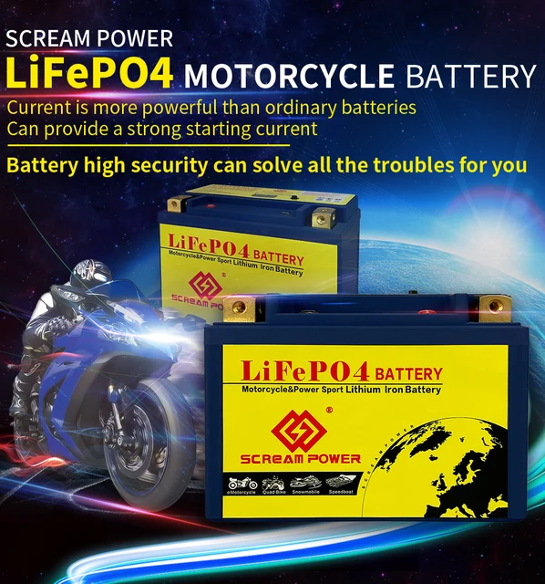 12V 7S 4AH CCA 280A Lithium-Phosphat Motorrad Batterie 51,2 wh Niedrigen  Temperatur Beständig Motorrad Batterie Mit Wasserdicht - AliExpress