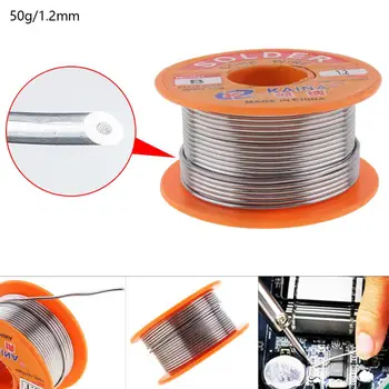 

63/37 50g 1.2mm Tin Fine Welding Wire Core Solder Wire with 2%Flux and Rosin for Electric Soldering Iron