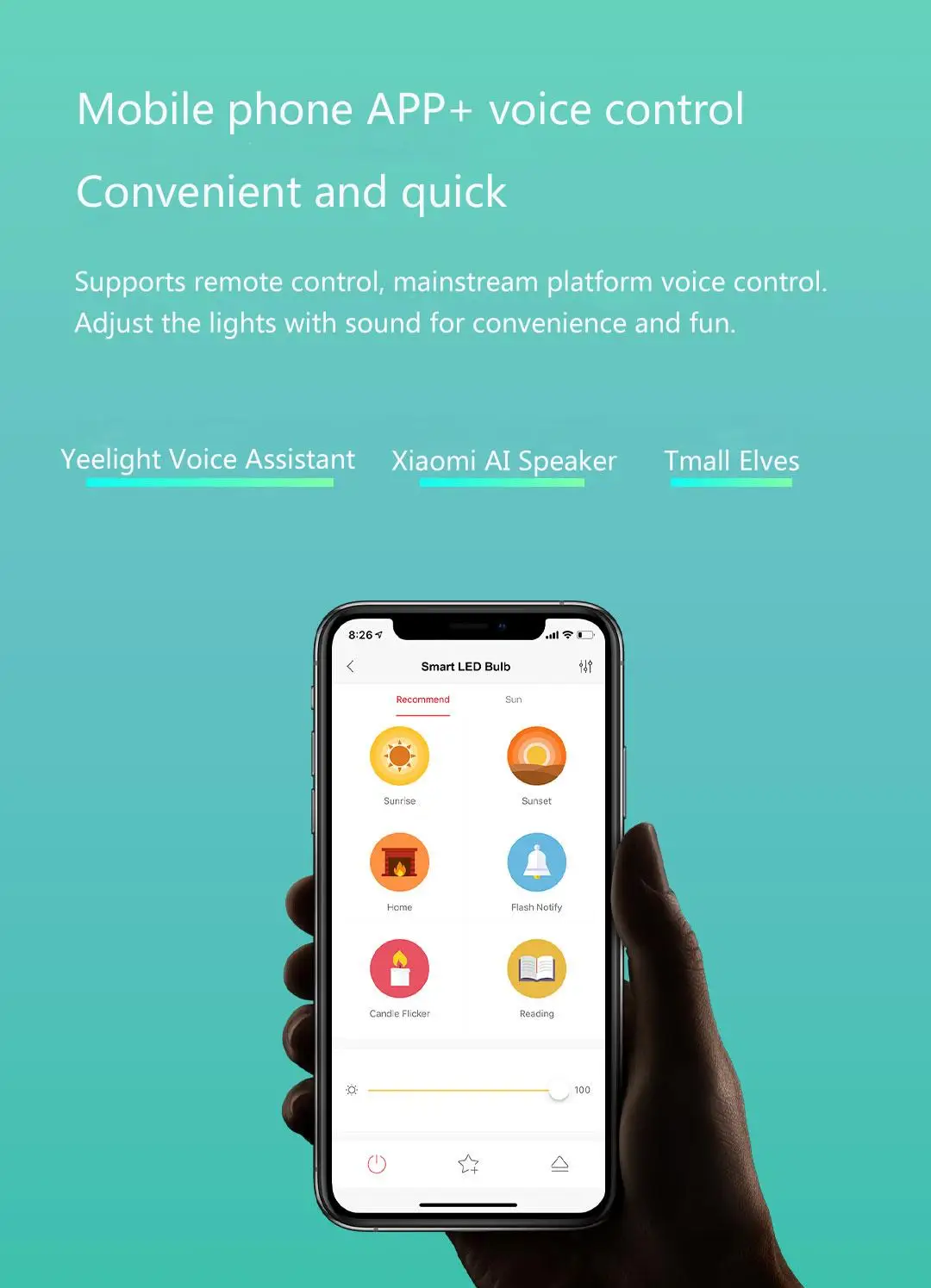 Yeelight 1S YLDP13YL E26 E27 8,5 Вт RBGW умный светодиодный светильник работает с Mijia Homekit AC100-240V для настольного напольного стола