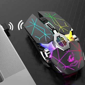 

Bluetooth 5.0 PC Gaming Mouse TV DPI Adjustable Rechargeable Home Gift 6 Keys 7 Colors Backlit Ergonomic 2.4GHz Wireless Mute