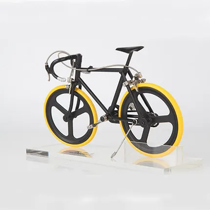 23 см DIY Сборная модель из сплава, Аксессуары для велосипеда, мини-симулятор, горный велосипед, игрушка в подарок, модель велосипеда