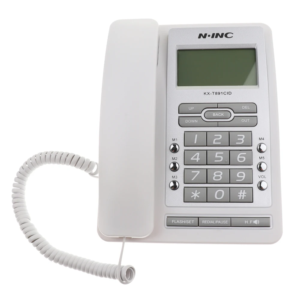 Corded Phone Home Office Business Hotel Caller ID LCD Wired Telephone