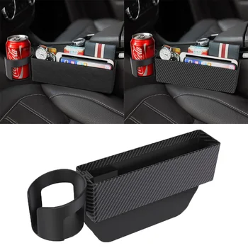 

Storage Box Car Organizer Seat Gap PU Case Pocket Car Seat Side Slit for Wallet Phone Coins Cigarette Keys Cards For Universal