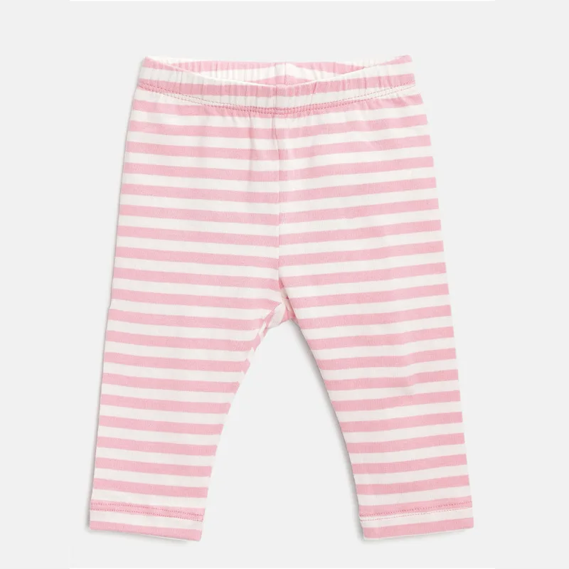 Леггинсы в полоску для маленьких девочек новые стильные короткие шорты для девочек на весну детские штаны