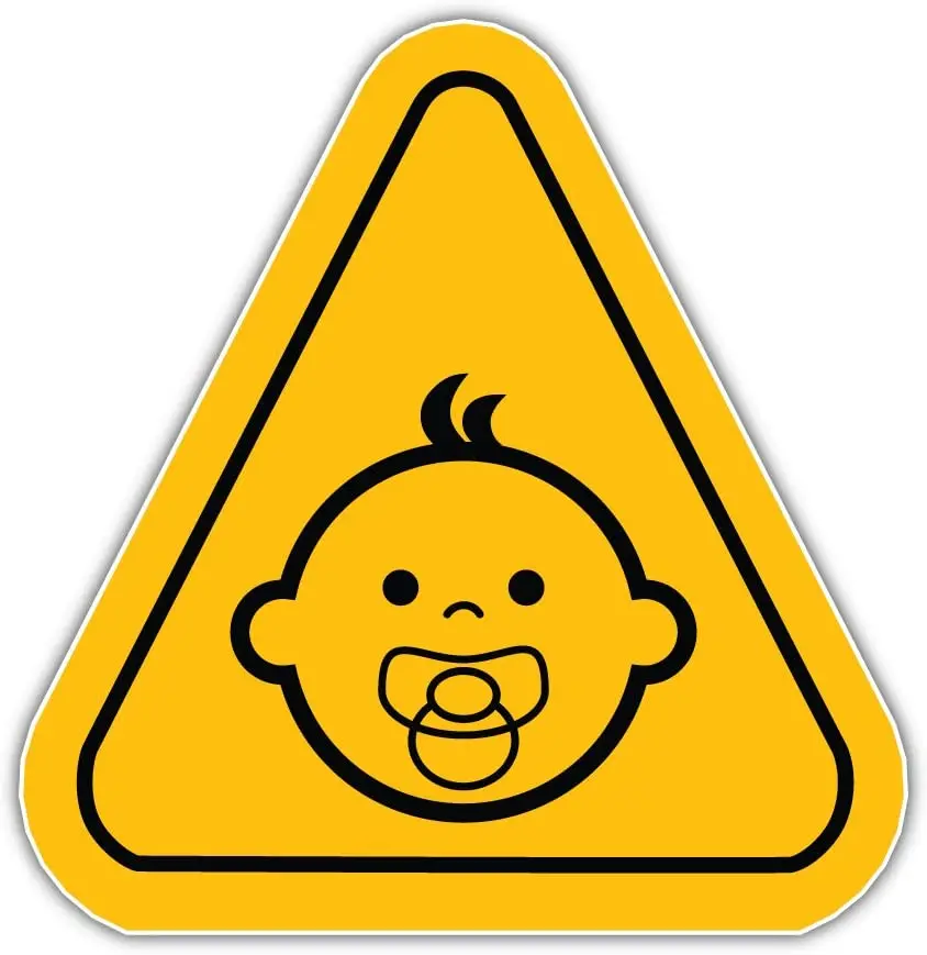 Baby On Board Segnale Di Avvertimento Adesivo Vinile Art Decalcomania Per Auto Camion Van Window Bike Laptop Stickers Per Auto, Motos, Laptop,