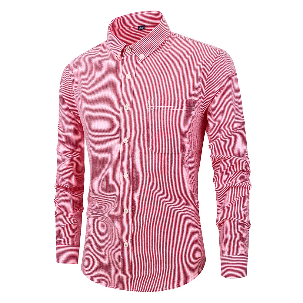 Новая Осенняя Модная брендовая мужская одежда Slim Fit Мужская рубашка с длинными рукавами мужская клетчатая хлопчатобумажная повседневная мужская рубашка Social S14