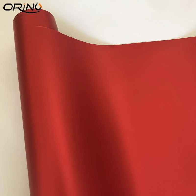 Red Matt Metalic Vinyl Wrap Sticker-2