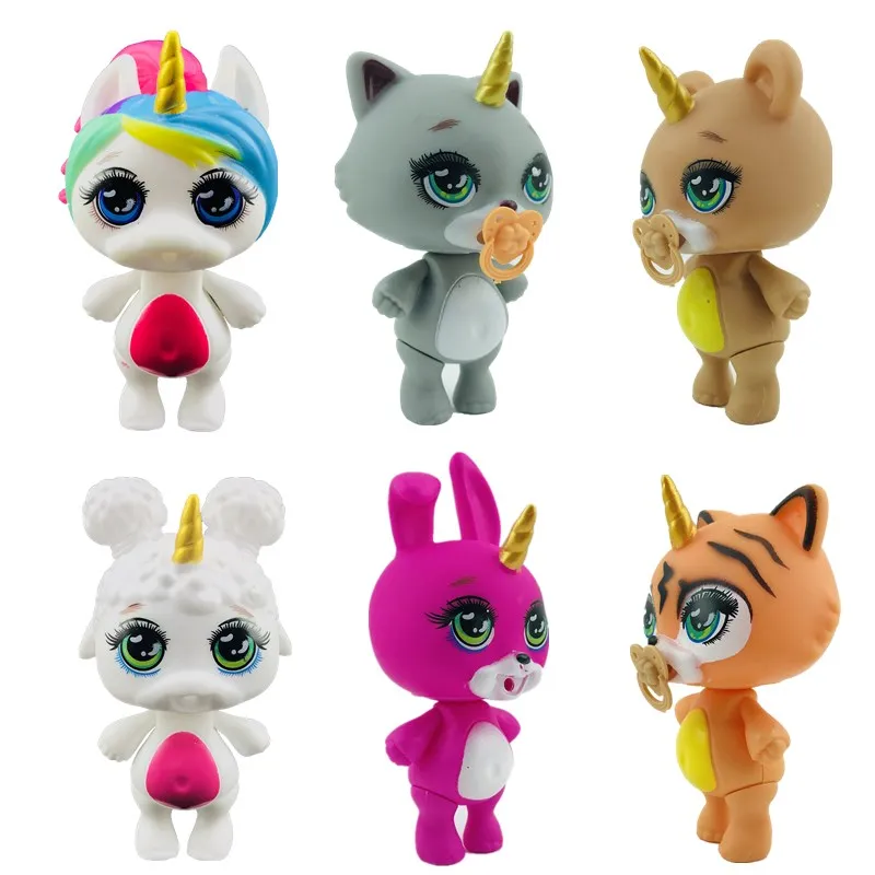 Lanyitoys 6 стилей 4 дюйма Poopsie surprise union Spit slime squish lost kitties squishy squishies игрушка для девочек