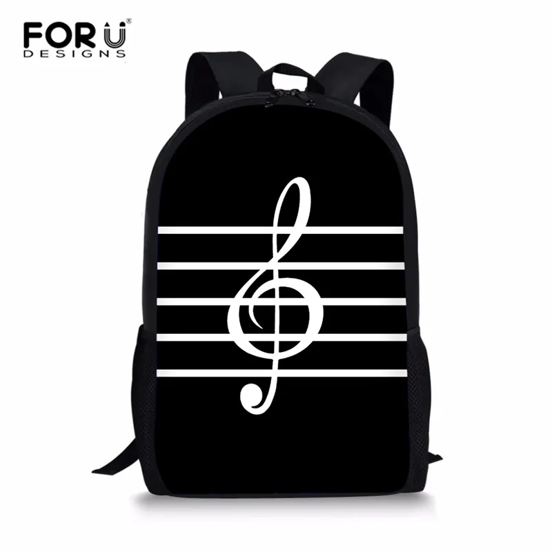 FORUDESIGNS/пианино музыка нота принт Для женщин Рюкзак молодежный рюкзаки для