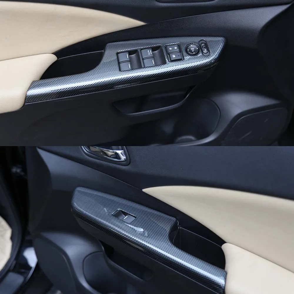 Наклейки для автомобильных дверей, окон, подъемных кнопок для Honda CRV 2012 2013 LHD