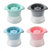 Силиконовая Круглая Сферическая форма для ледяных шариков, без протечек, с герметичной крышкой для виски, коктейлей, спиртов, ликеров, анти-наконечник, высокое качество и Новинка