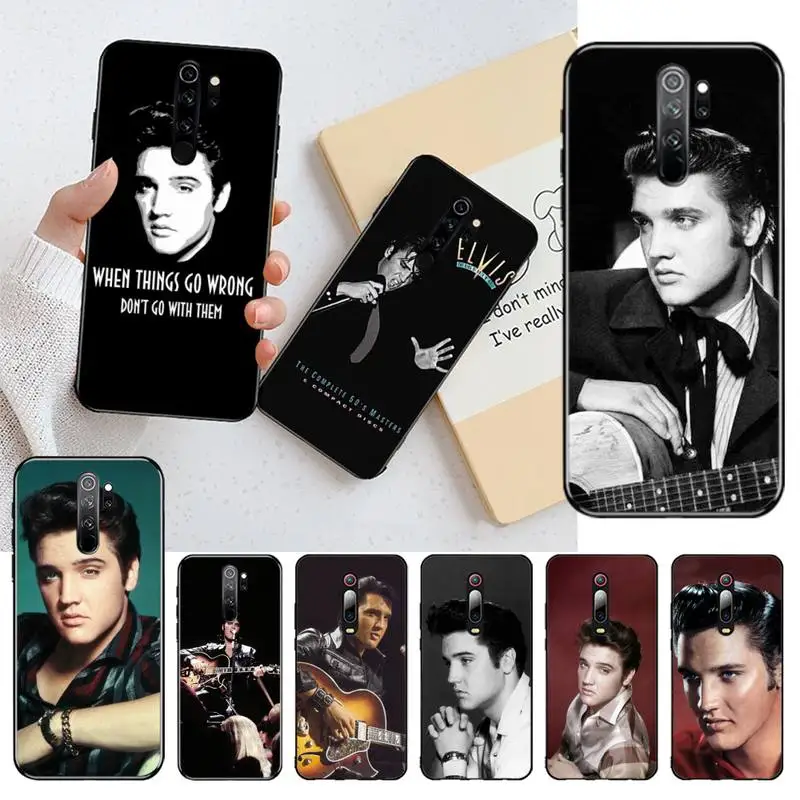 HPCHCJHM популярный музыкальный чехол для телефона Elvis presley мягкий черный Redmi Note 8 8A 8T 7