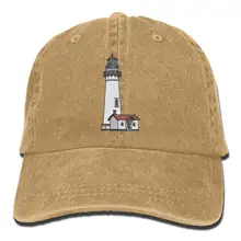 Tsdfcунисекс Маяк Хлопок Деним папа шляпа Регулируемая простая Кепка