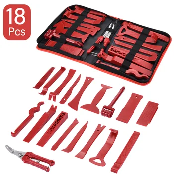 

18PCS Car Trim Removal Tool Kit Panel Door Fastener Auto Dashboard Remover Set Car Installer Pry Repair Kit Tools for Auto