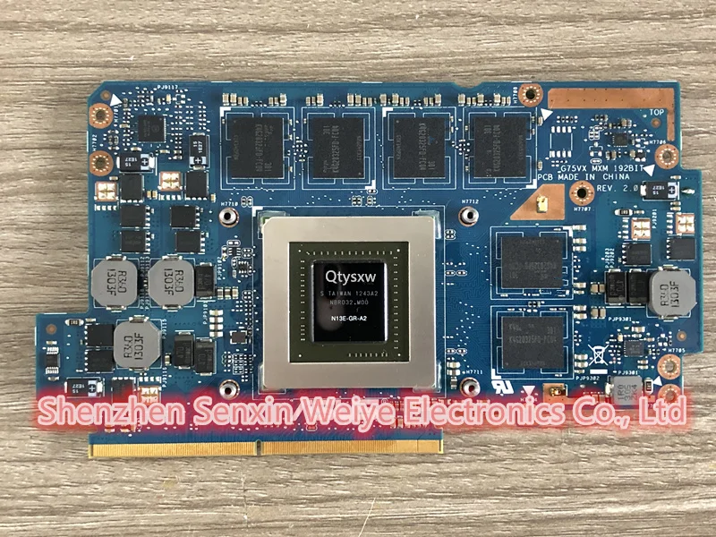 Placa de Vídeo Vga para Asus Peça 100 Testada para Asus G75 G75v G75vx Gtx 670mx N13e-gr-a2 3gb