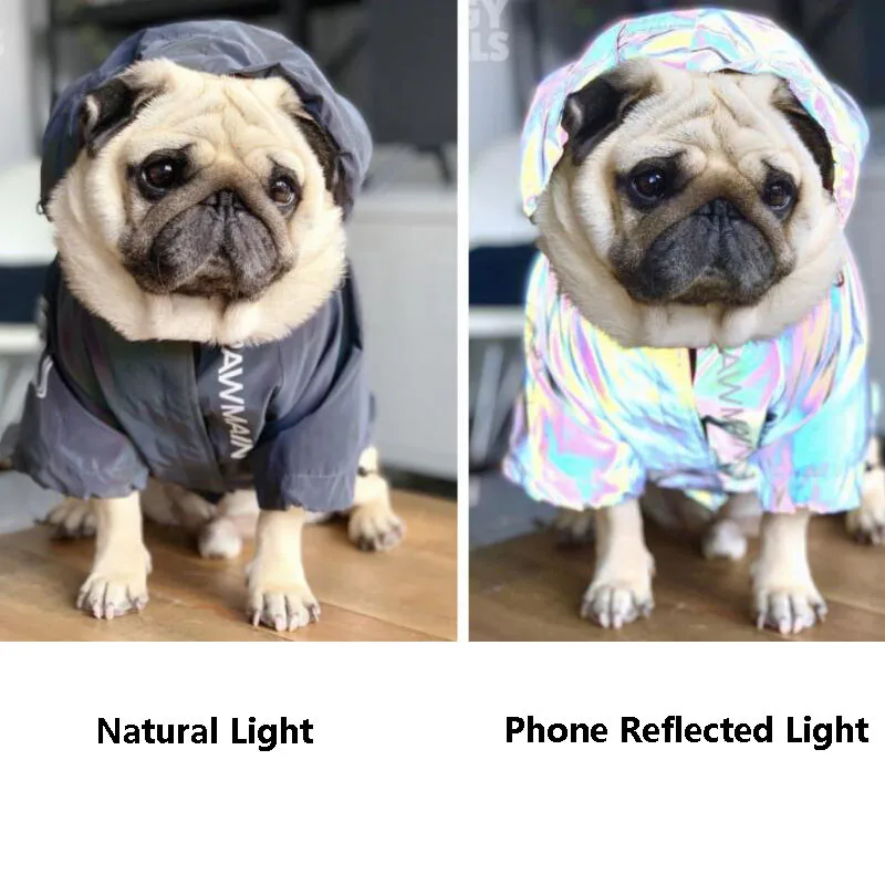 Светоотражающий мигающий светильник Одежда для собак Adidog Французский ...