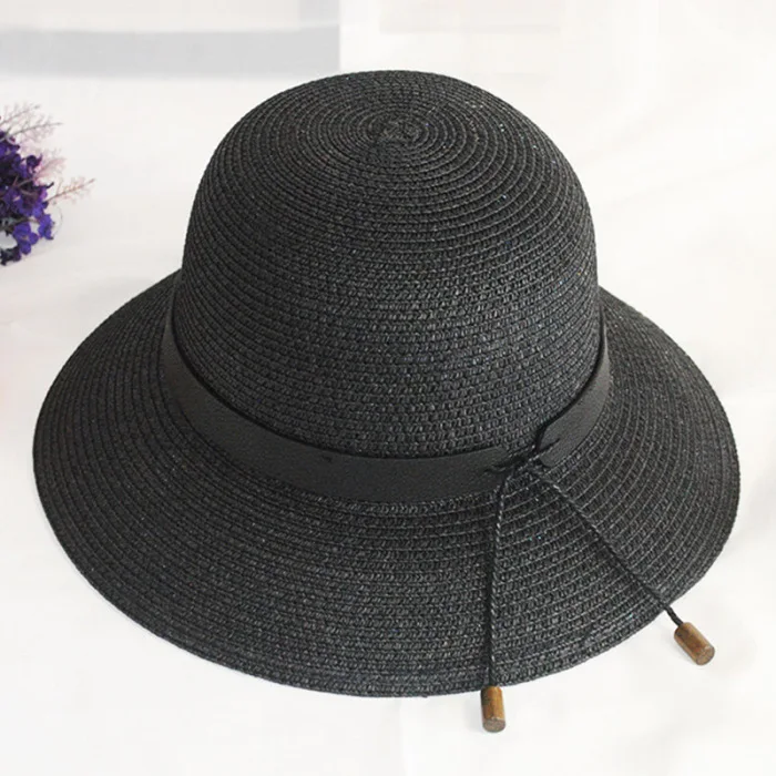 Женская Солнцезащитная шляпа женские летние широкие поля, из соломы шляпа для рыбалки шляпа для отдыха пляжа Приморский TY66