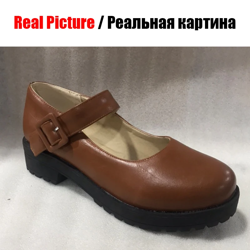 SARAIRIS/большой размер 34 43 новинка туфли лодочки мэри джейн с широким каблуком 4 см