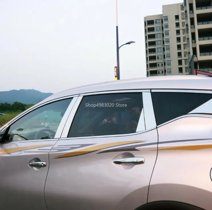 Для Nissan Murano автомобильный Стайлинг- нержавеющая сталь окна ЦЕНТР СТОЛБ пост крышка окна столб центр окна аксессуары