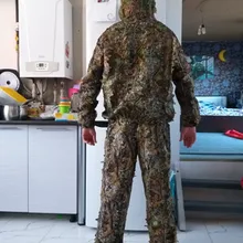 Уличная охотничья одежда 3D Кленовый лист бионические маскировочные костюмы Yowie sniper birdwatch страйкбол камуфляж одежда куртка и брюки