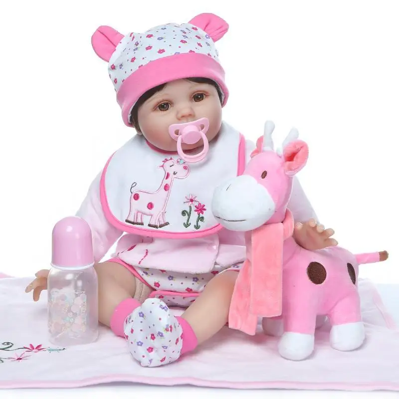 22 'ཱི см милый bebes Reborn bebe Кукла reborn baby Реалистичная новорожденная кукла Boneca