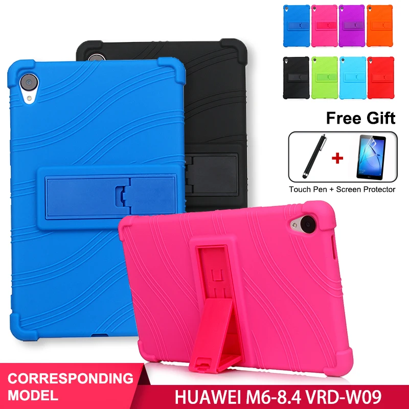 

SZOXBY For Huawei M6 VRD-W09 8.4 Inch Tablet Protector Silicone Case All-Inclusive Anti-Fall Soft Shockproof Washable Cover