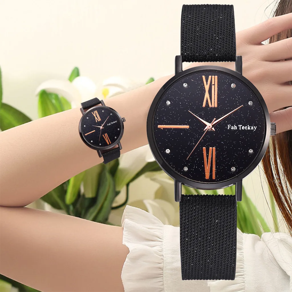 

Ladies Watch Fashion Simple Roman Scale Dial Belt Quartz Watch zegarek damski reloj mujer marcas famosas de lujo 2019 kol saati