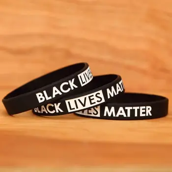

30pcs/lot Black Lives Matter Wristbands Bracelets