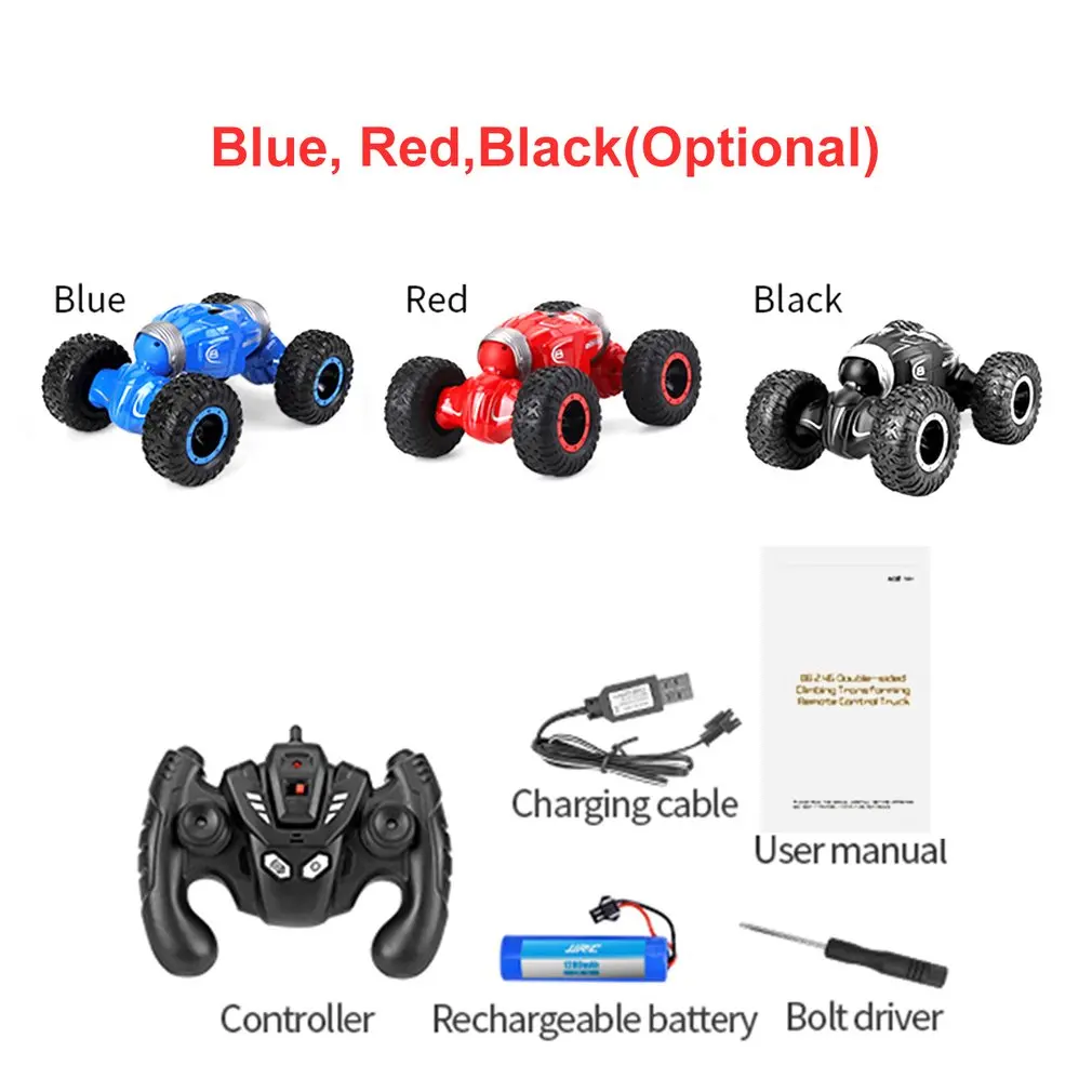 Q70 1:16 RC двусторонний флип-деформационный Автомобиль 2,4 ГГц 4WD беспроводной гоночный внедорожный твист скалолазание пустынный грузовик 25 км/ч