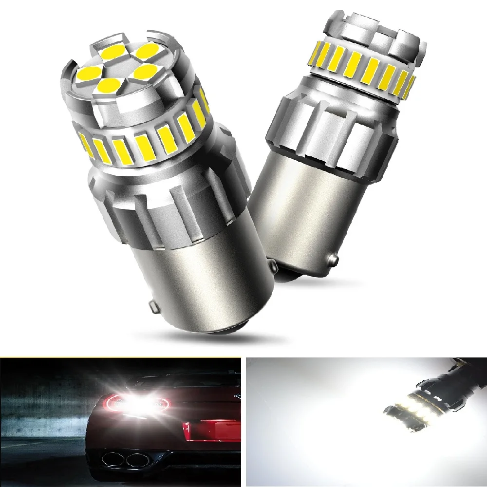 

2PCS P21W Led Canbus Car 1157 7443 3157 Reverse Backup Light Parking Bulb BA15S 1156 Auto Signal Lamp for Audi A3 8P A4 B6 B8 A5