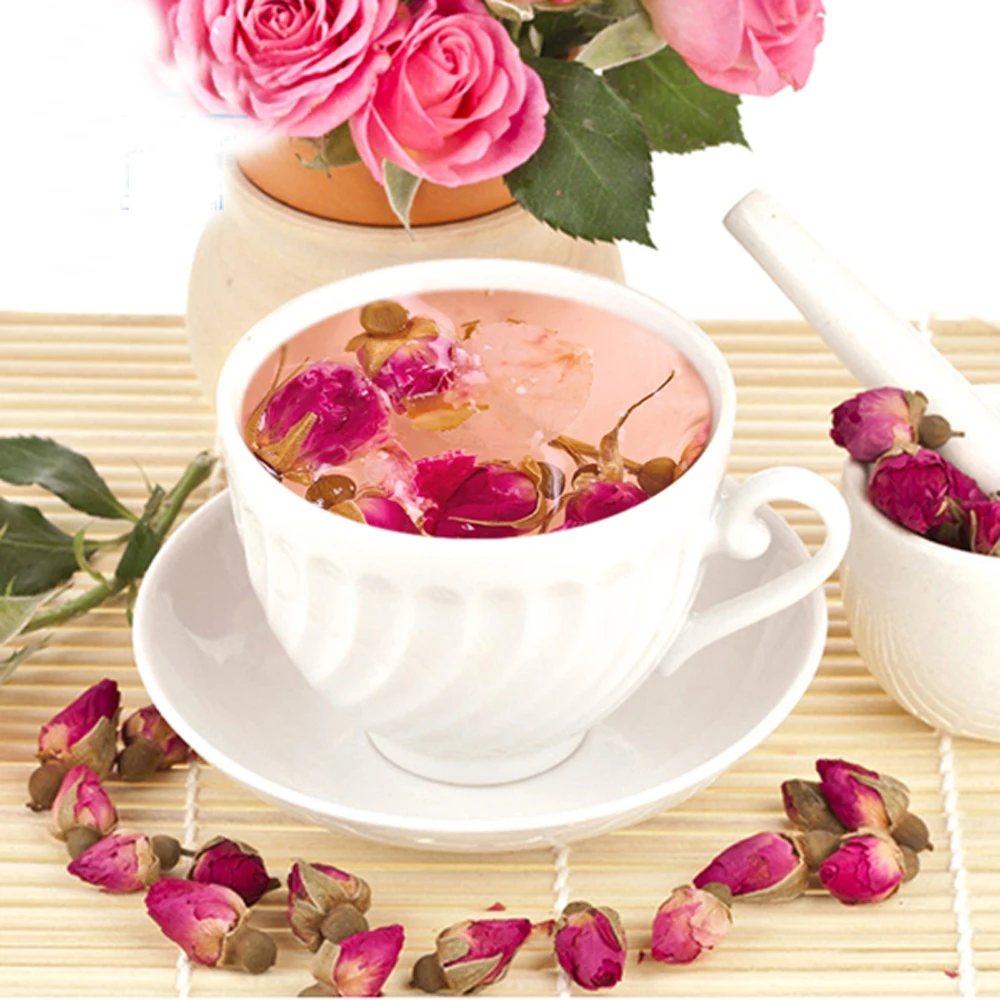 100 г Сушеный травяной чай Shangdong красная роза Цветочный чай& shangdong красный meigui бутоны цветов розы травяной чай