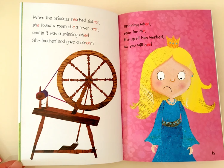 Conto de Fadas Livro de Imagens Livros para Crianças Livros Conjunto Phonics Inglês Pouco Vermelho Equitação Capa Educação Precoce Leitura 20 - 7 Computers & Electronics