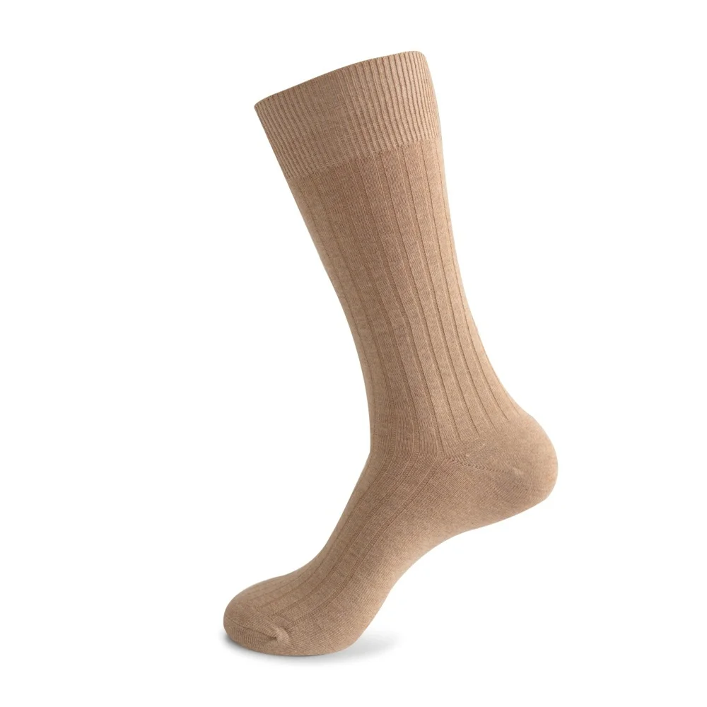VODOF Plus Size Men's Cotton Socks Business Men Deodorant Crew Socks Breathable Male Solid Color US size(7-11.5) EU 39-48