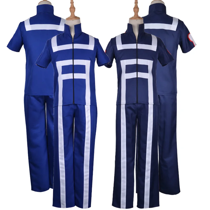 

My Hero Academia Boku no Hero Cosplay Costume Men Women School Uniform Gym Suit Tshirt Pants Midoriya Izuku Todoroki Shouto
