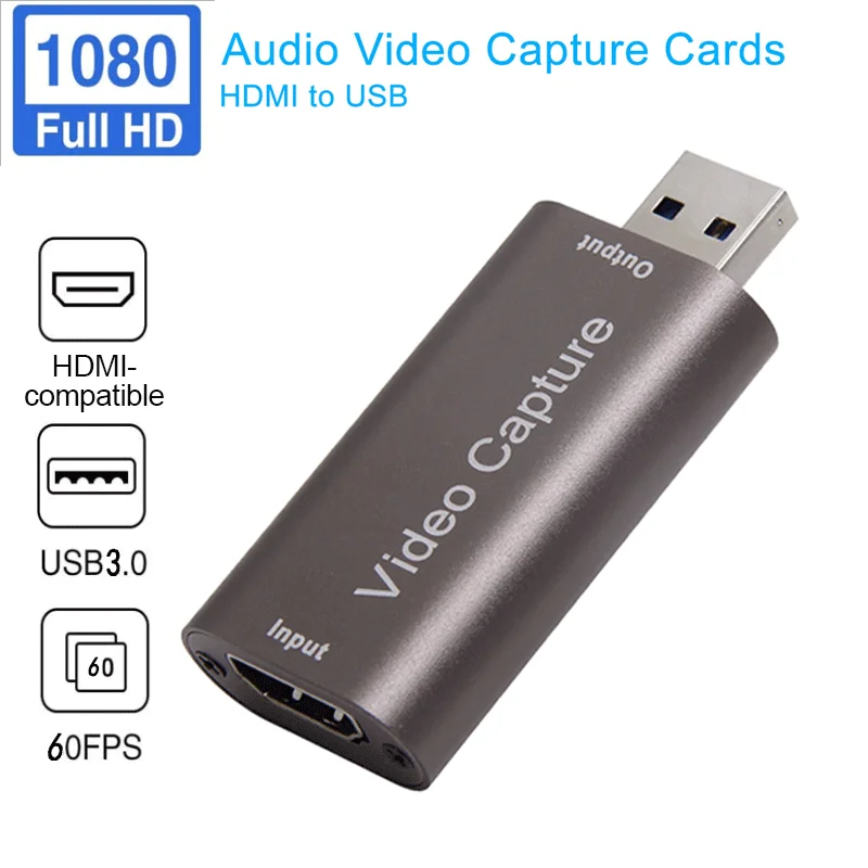 4K Graphics Capture Card To USB 2.0 Video Recorder Box For Live