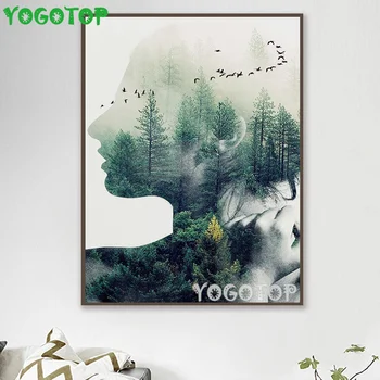 

5D Diamond Painting Girl Fog Forest Lanscape Nature Scenery Full Drill DIY puzzle Mosaic Diamond embroidery Wall Arts YY4576