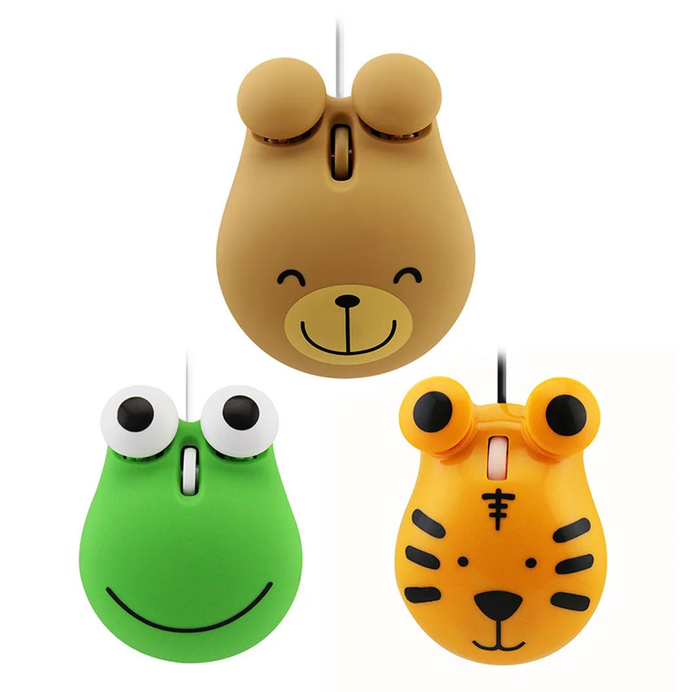 

Usb Mini Computer Mouse Animal Wired Optical PC Mause 3d Cartoon Animal Lovely Gift Portable Laptop Mice For Kids Girls