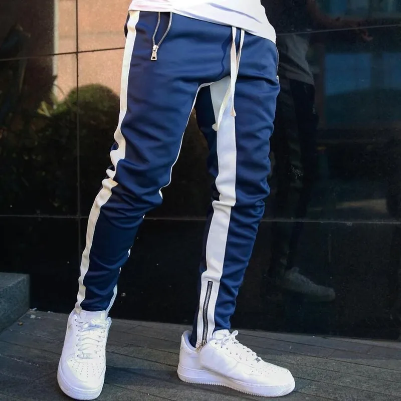 Men Sportswear Mens Joggers Casual Pants Fitness Tracksuit Bottoms Skinny Sweatpants Trousers Black Gyms Jogger Track Pants