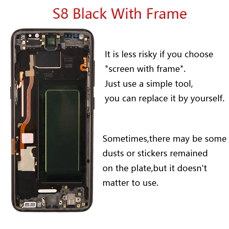 Оригинальный дисплейный модуль G950F G955 для SAMSUNG Galaxy S8 Plus дигитайзер сенсорного