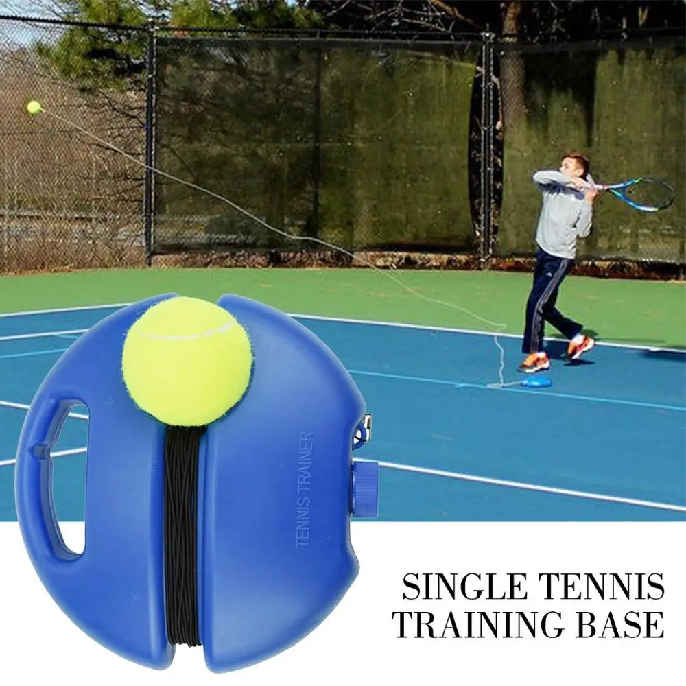 

Heavy Duty Tennis Training Tool Exercise Tennis Ball Rebound Ball With Tennis Trainer Baseboard Sparring Device