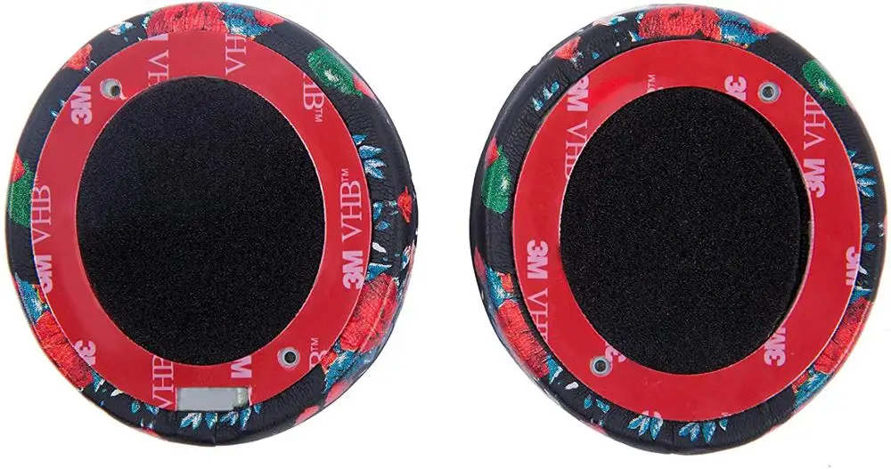 Beats Headphones Replacement Ear Pads Compatible with Solo2 3 Wireless Black Floral 
