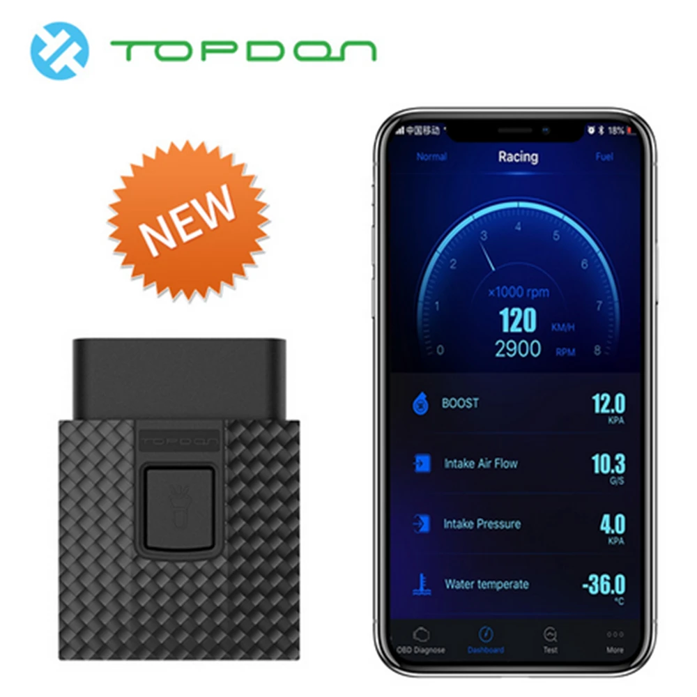 TOPDON OBDII сканер ArtiBox Bluetooth профессиональный мониторинг в реальном времени считыватель кодов Android iOS OBD2 автомобильный диагностический инструмент