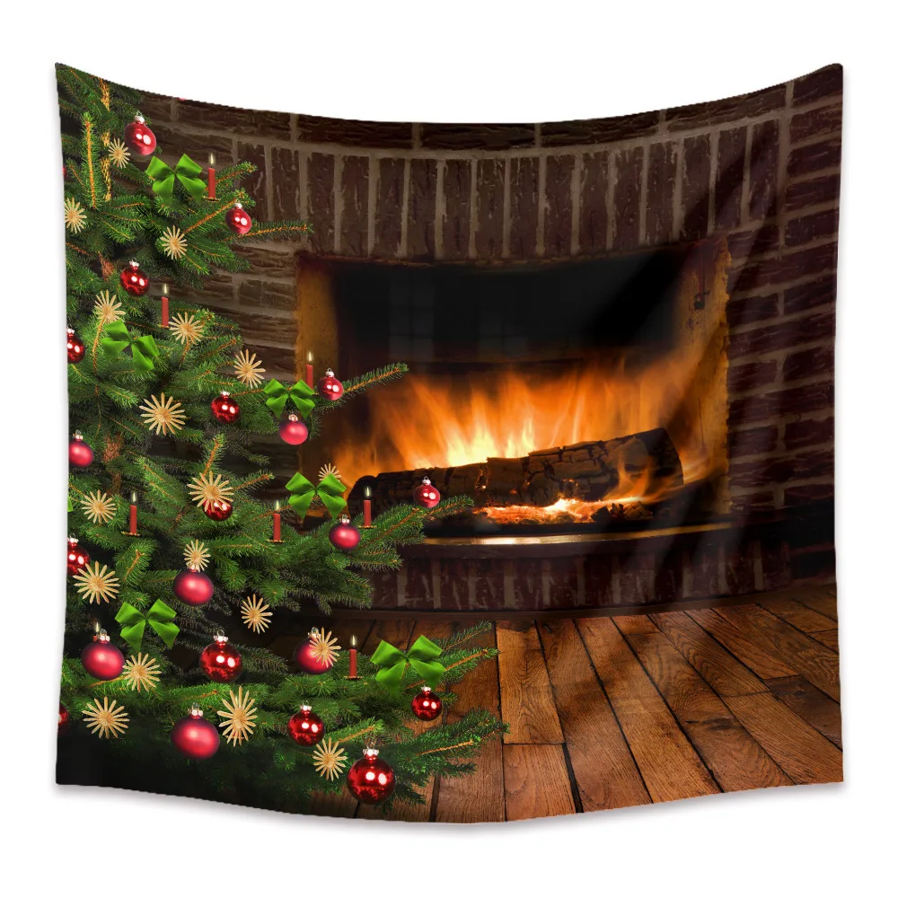 

Christmas Tapestry Poster Blanket Tapestries Home Classroom Party Flag Wall Hanging Art Decorative Home Decor XF1047-13